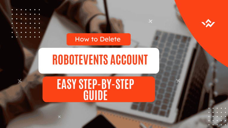 How to Delete a RobotEvents Account