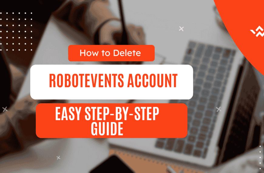 How to Delete a RobotEvents Account