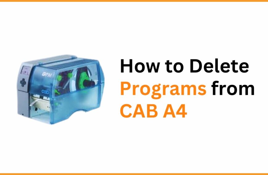 How to Delete Programs from CAB A4